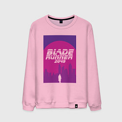 Свитшот хлопковый мужской Blade Runner 2049: Purple, цвет: светло-розовый