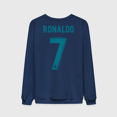 Мужской свитшот Real Madrid: Ronaldo 07 / Тёмно-синий – фото 2