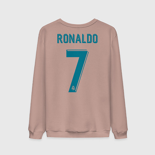 Мужской свитшот Real Madrid: Ronaldo 07 / Пыльно-розовый – фото 2