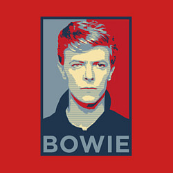 Свитшот хлопковый мужской Bowie Poster, цвет: красный — фото 2