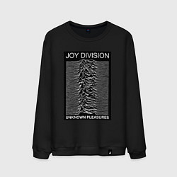 Свитшот хлопковый мужской Joy Division: Unknown Pleasures, цвет: черный