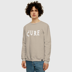 Свитшот хлопковый мужской The Cure, цвет: миндальный — фото 2