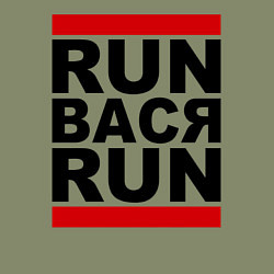 Свитшот хлопковый мужской Run Вася Run, цвет: авокадо — фото 2