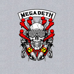 Свитшот хлопковый мужской Megadeth Rocker, цвет: меланж — фото 2