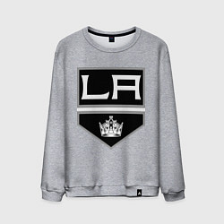 Свитшот хлопковый мужской Los Angeles Kings, цвет: меланж