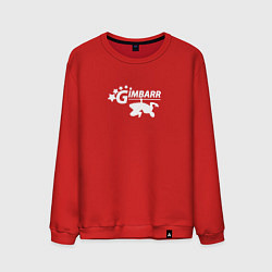Свитшот хлопковый мужской Gimbarr white, цвет: красный