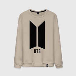 Свитшот хлопковый мужской BTS Army, цвет: миндальный