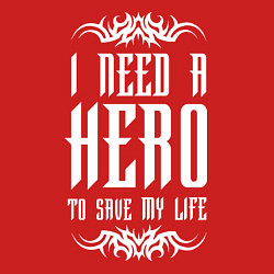 Свитшот хлопковый мужской Skillet: I need a Hero, цвет: красный — фото 2