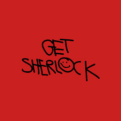 Свитшот хлопковый мужской Get sherlock, цвет: красный — фото 2