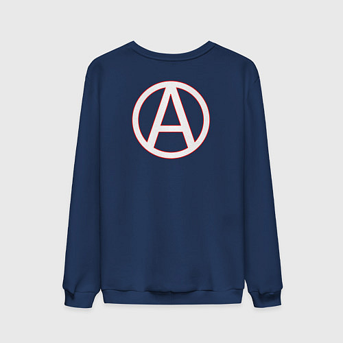 Мужской свитшот Махно Нестор Иванович / Тёмно-синий – фото 2