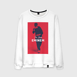 Свитшот хлопковый мужской Slim Shady: Eminem, цвет: белый