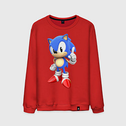 Свитшот хлопковый мужской Classic Sonic, цвет: красный