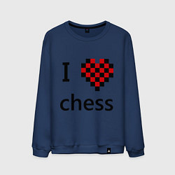Мужской свитшот I love chess