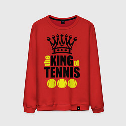 Свитшот хлопковый мужской King of tennis, цвет: красный