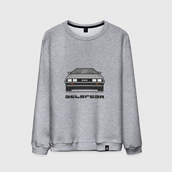 Свитшот хлопковый мужской DeLorean, цвет: меланж
