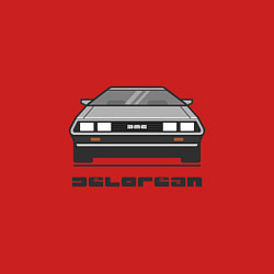 Свитшот хлопковый мужской DeLorean, цвет: красный — фото 2