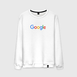 Свитшот хлопковый мужской Google цвета белый — фото 1