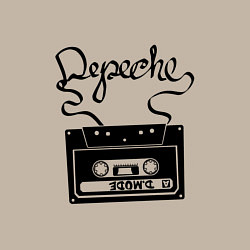 Свитшот хлопковый мужской Depeche Mode: Tape, цвет: миндальный — фото 2