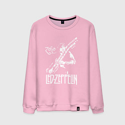 Свитшот хлопковый мужской Led Zeppelin, цвет: светло-розовый