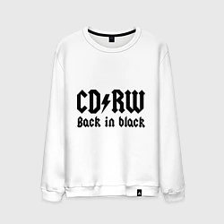 Мужской свитшот CD RW - Back in black