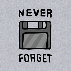 Свитшот хлопковый мужской Never Forget, цвет: меланж — фото 2