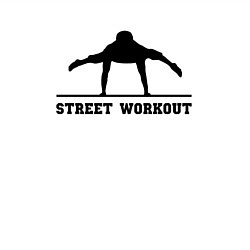 Свитшот хлопковый мужской Street workout v, цвет: белый — фото 2