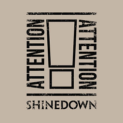 Свитшот хлопковый мужской Shinedown: Attention, цвет: миндальный — фото 2