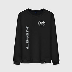 Свитшот хлопковый мужской Lifan с лого, цвет: черный