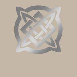 Свитшот хлопковый мужской Звезда Сварога: серебро, цвет: миндальный — фото 2