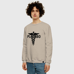 Свитшот хлопковый мужской Placebo, цвет: миндальный — фото 2