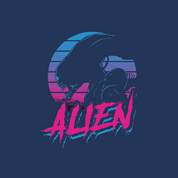 Свитшот хлопковый мужской Alien: Retro Style, цвет: тёмно-синий — фото 2