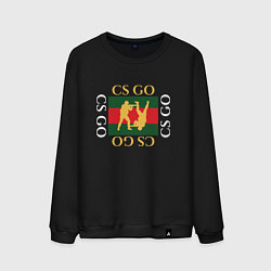 Свитшот хлопковый мужской CS:GO GUCCI, цвет: черный