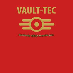 Свитшот хлопковый мужской Vault Tec, цвет: красный — фото 2