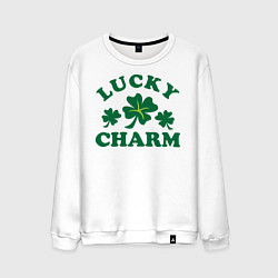 Мужской свитшот Lucky charm - клевер