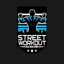 Свитшот хлопковый мужской Street WorkOut: Real sport, цвет: черный — фото 2