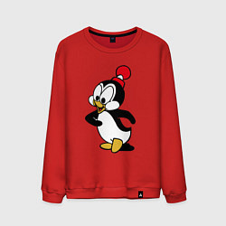 Свитшот хлопковый мужской Чилли Вилли, цвет: красный