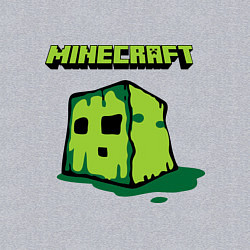 Свитшот хлопковый мужской Minecraft Creeper, цвет: меланж — фото 2