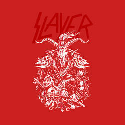 Свитшот хлопковый мужской Slayer: Devil Goat, цвет: красный — фото 2