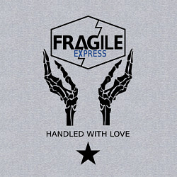 Свитшот хлопковый мужской Fragile Express, цвет: меланж — фото 2