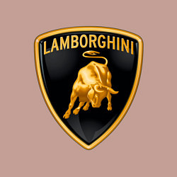 Свитшот хлопковый мужской Lamborghini logo, цвет: пыльно-розовый — фото 2