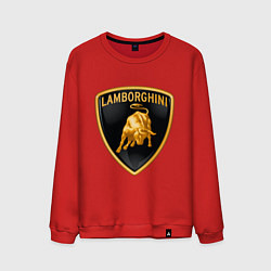 Свитшот хлопковый мужской Lamborghini logo, цвет: красный