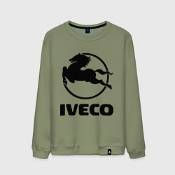 Свитшот хлопковый мужской Iveco, цвет: авокадо