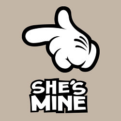 Свитшот хлопковый мужской She's mine hand, цвет: миндальный — фото 2