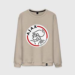 Свитшот хлопковый мужской Ajax FC, цвет: миндальный