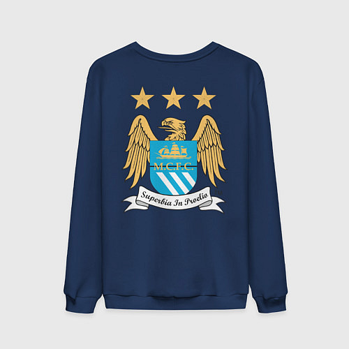 Мужской свитшот Manchester City FC / Тёмно-синий – фото 2