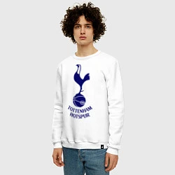 Свитшот хлопковый мужской Tottenham FC, цвет: белый — фото 2