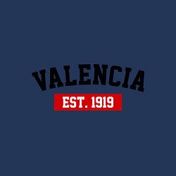 Свитшот хлопковый мужской FC Valencia Est. 1919, цвет: тёмно-синий — фото 2