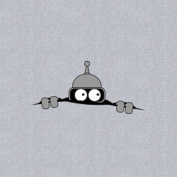 Свитшот хлопковый мужской Бэндер подглядывает, цвет: меланж — фото 2