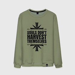 Свитшот хлопковый мужской Harvest Themselves, цвет: авокадо