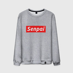 Свитшот хлопковый мужской Senpai Supreme, цвет: меланж